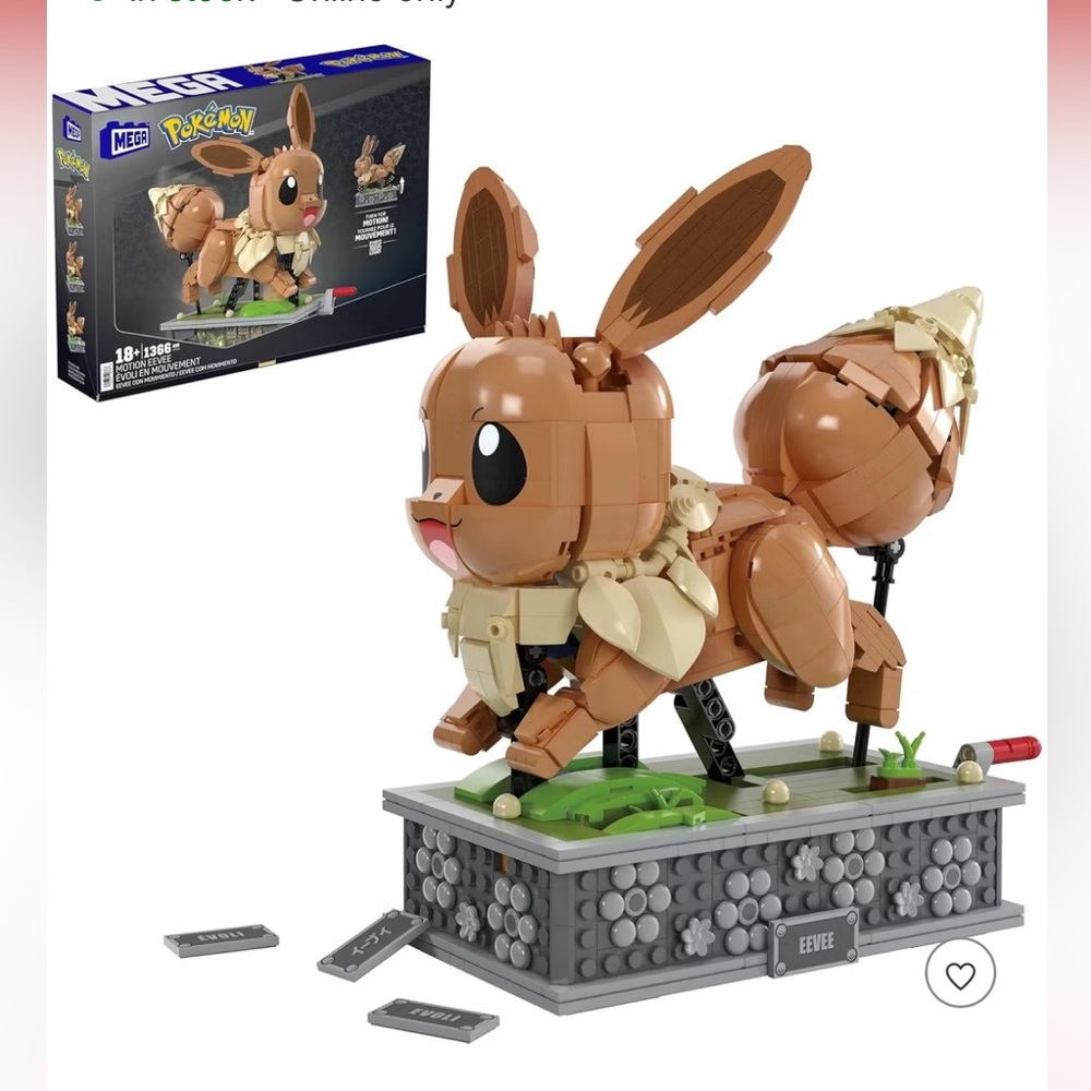 Lego Pokémon Mega Eevee action figure Building Set 1366 pieces